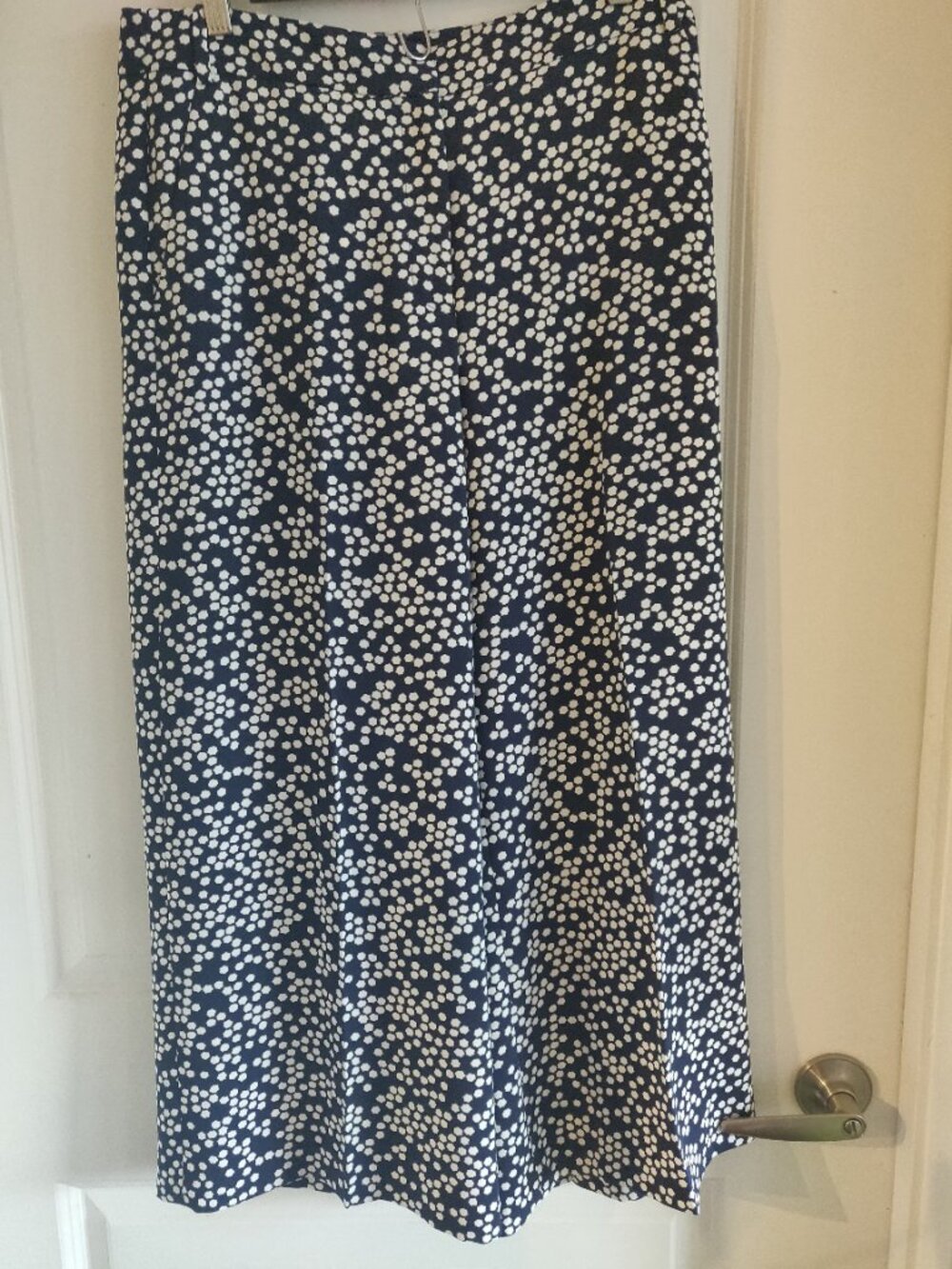 Boden Size 8L US Blue Patterned Pants